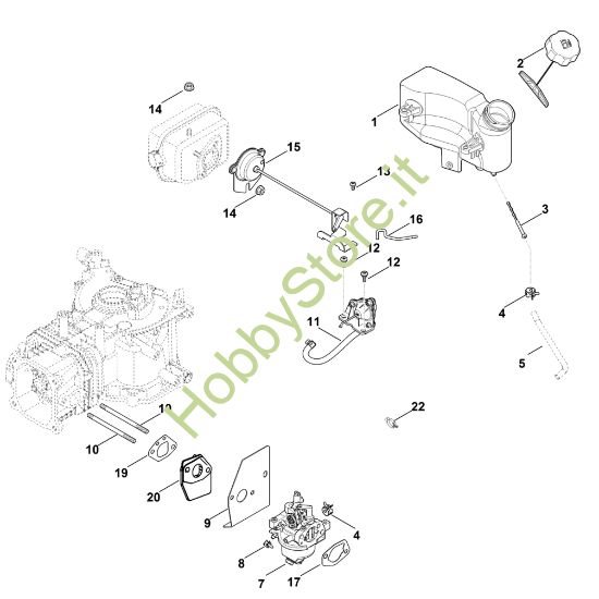 Picture of G - Carburatore, condotto carburante XT-800 (XT800-3091)